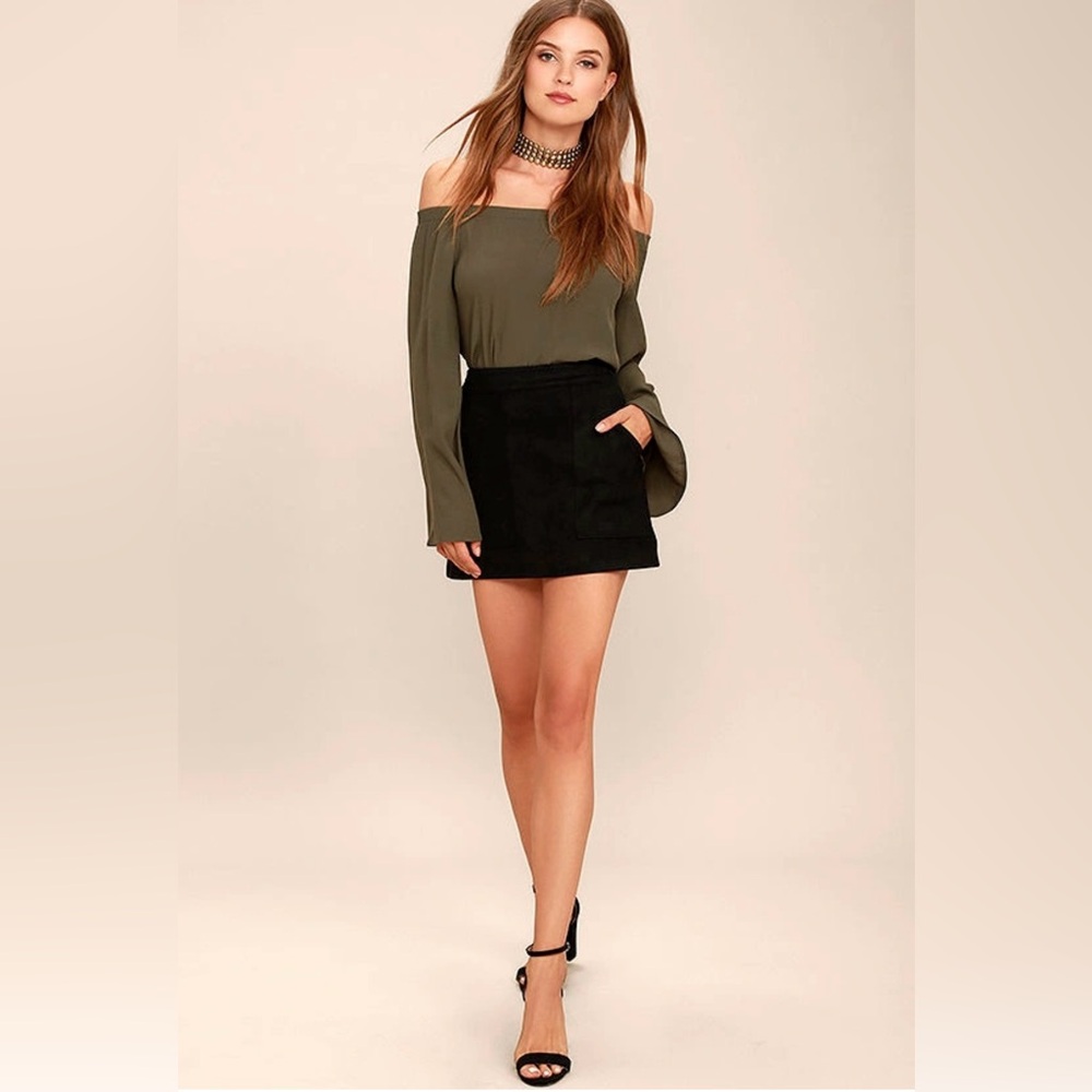 Lulus Black Women's Skirt
